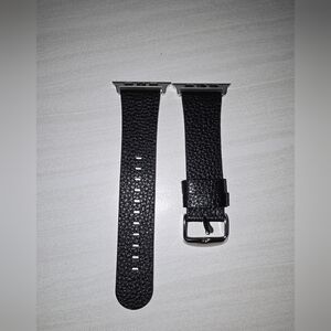 Black Leather Watch Band For an Apple Watch